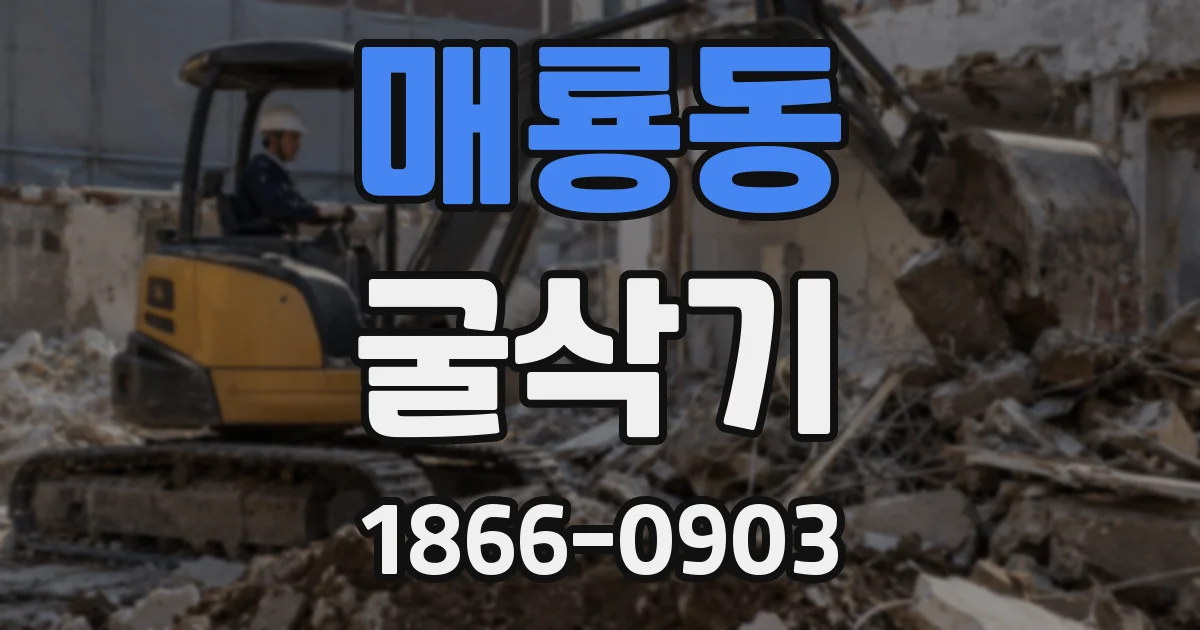 매룡동 굴삭기