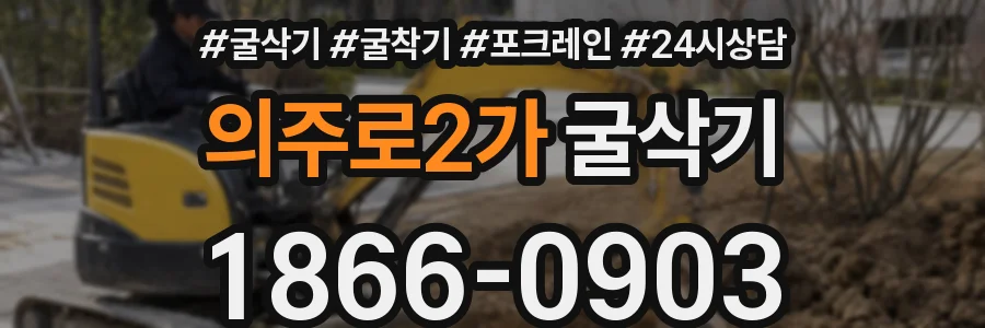 의주로2가 굴삭기