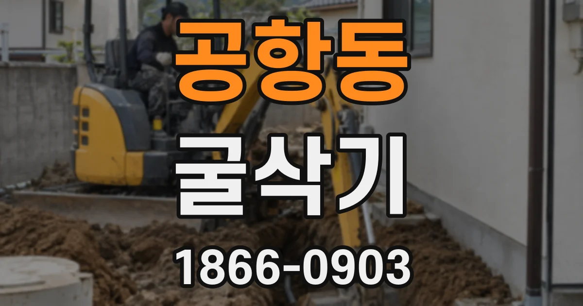 공항동 굴삭기