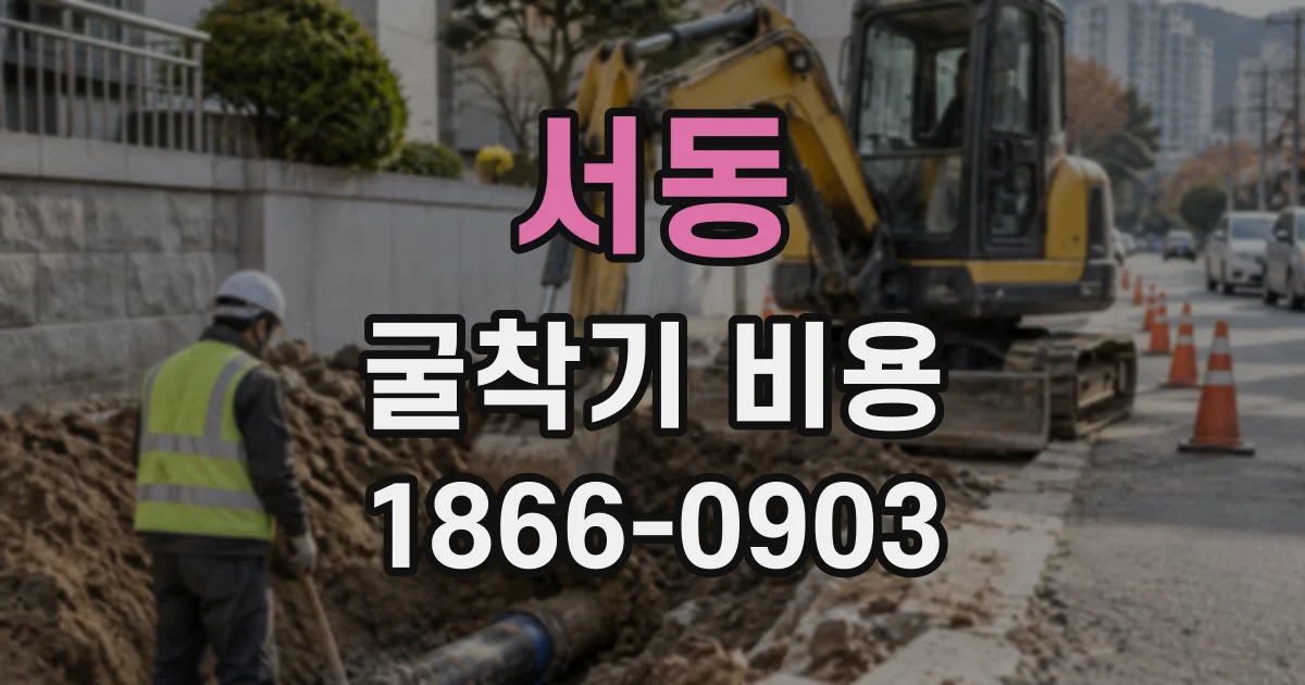 서동 굴착기비용
