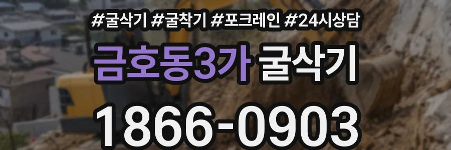 금호동3가 굴삭기