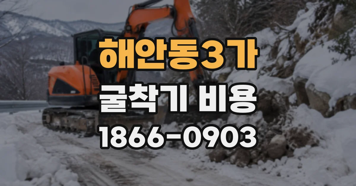 해안동3가 굴착기비용
