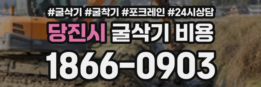 당진시 굴삭기비용 상담 전화 1866-0903