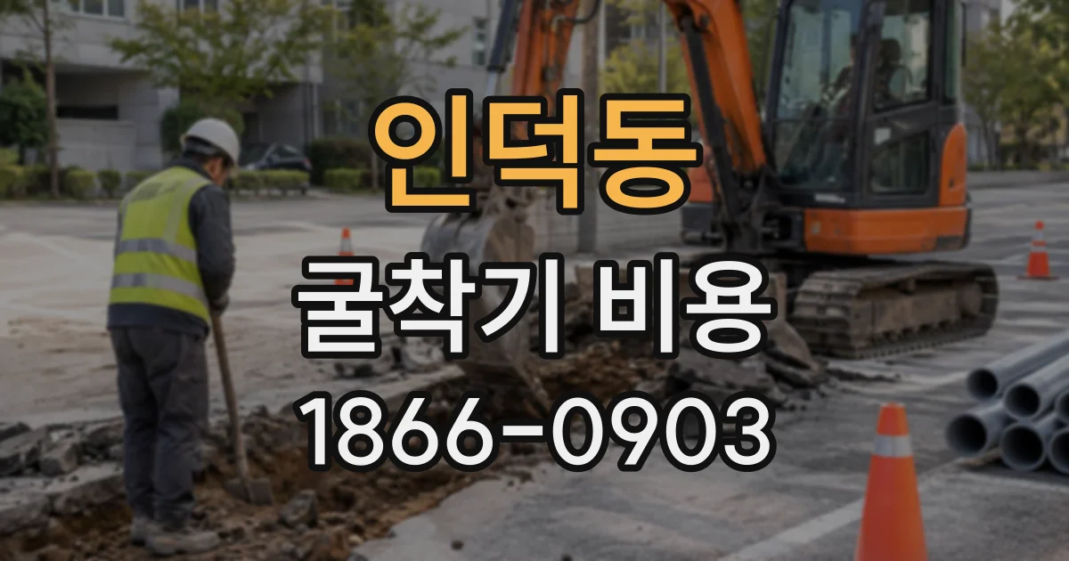 인덕동 굴착기비용