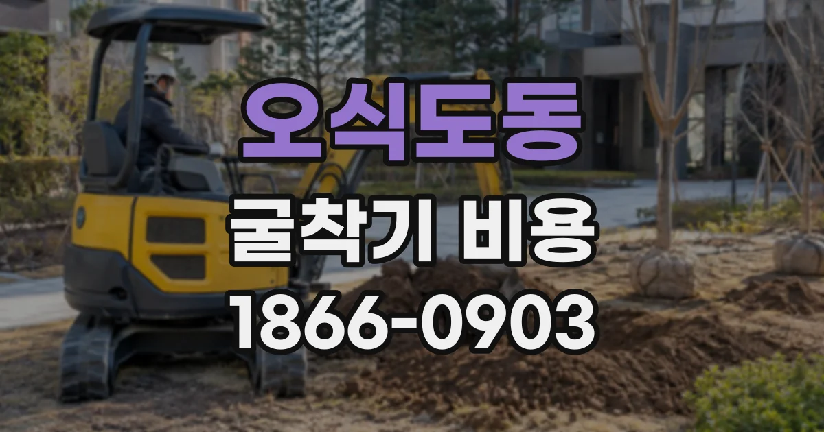 오식도동 굴착기비용