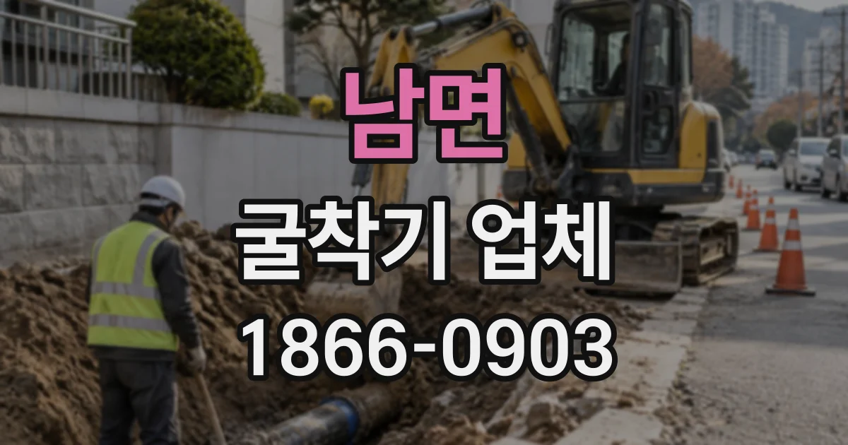 남면 굴착기업체