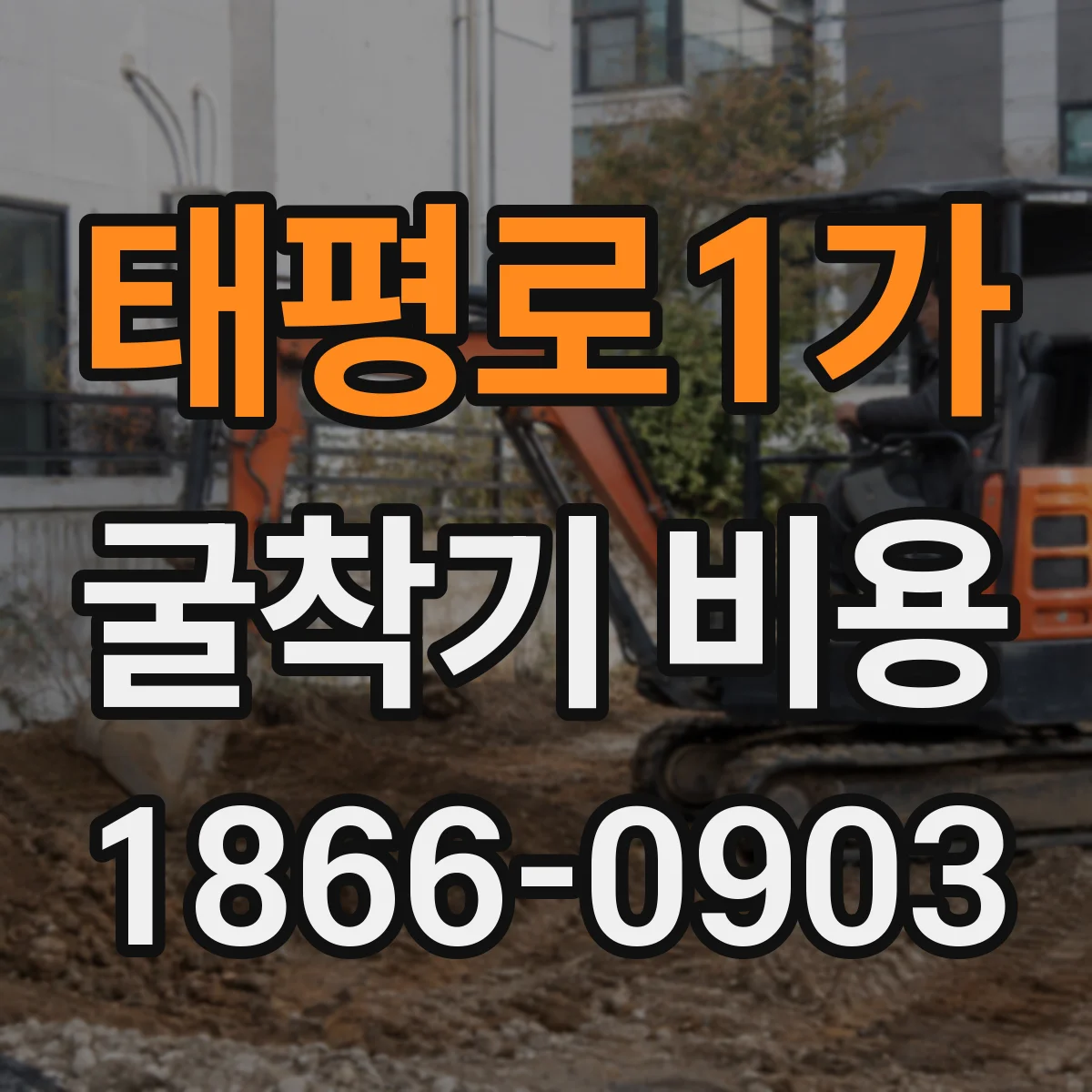 태평로1가 굴착기 비용
