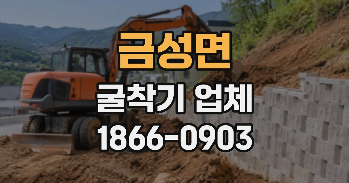 금성면 굴착기업체