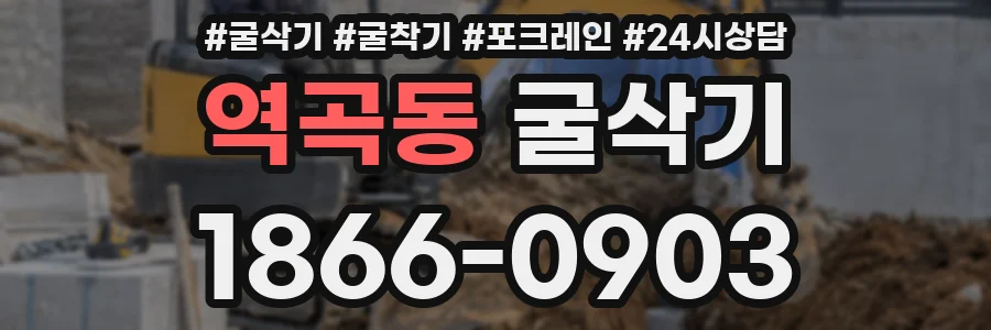 역곡동 굴삭기
