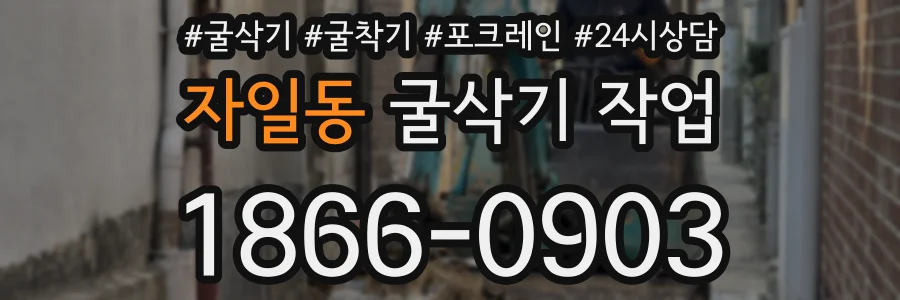자일동 굴삭기 작업