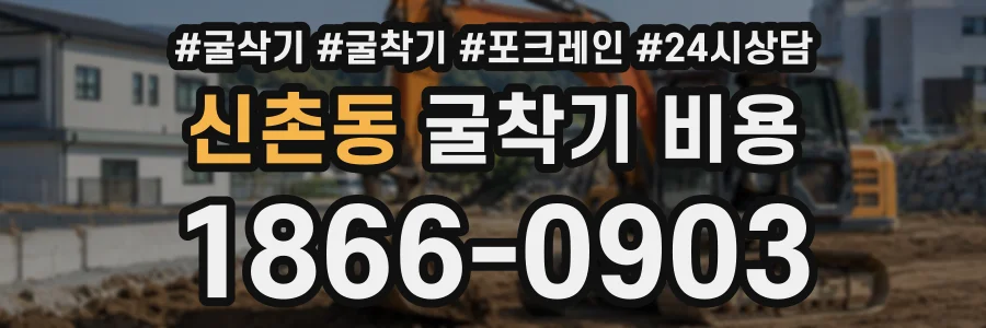 신촌동 굴착기비용 상담 전화 1866-0903