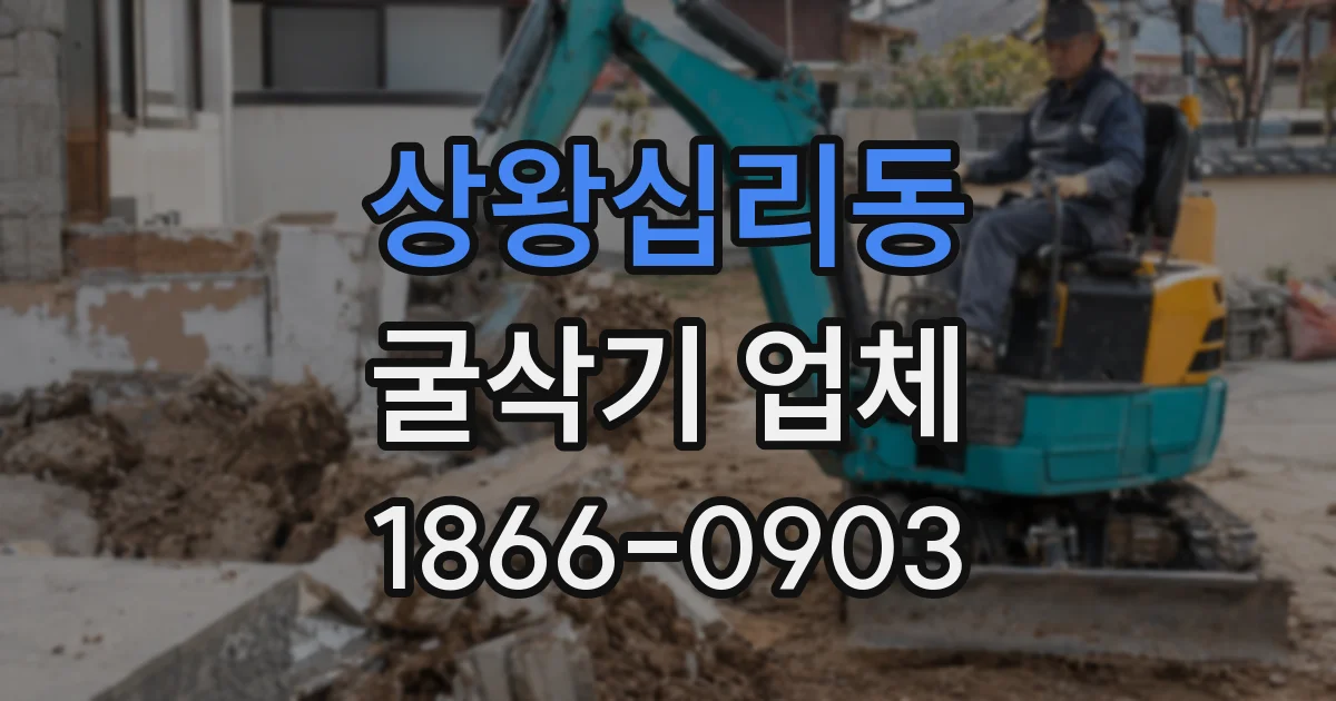 상왕십리동 굴삭기 업체