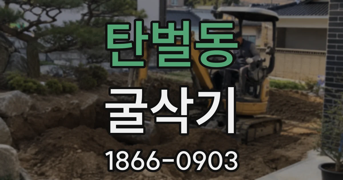 탄벌동 굴삭기