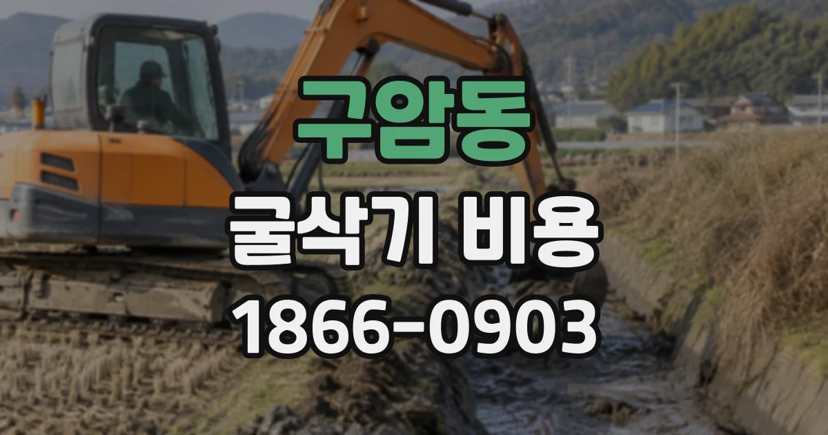 구암동 굴삭기비용