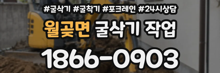 월곶면 굴삭기 작업