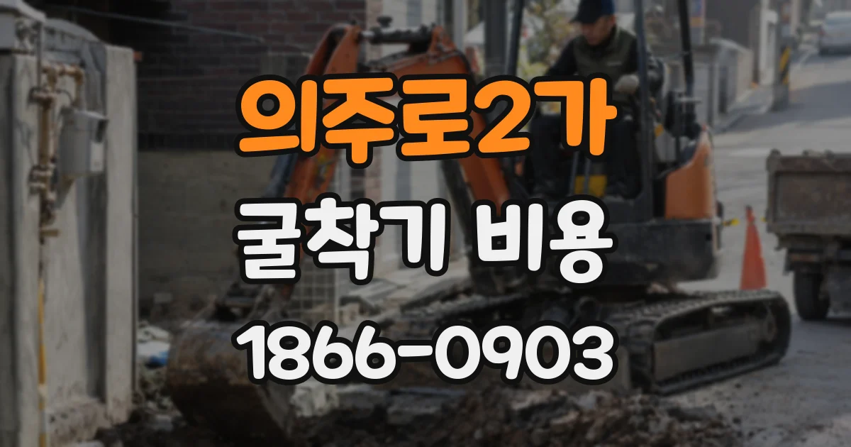 의주로2가 굴착기 비용