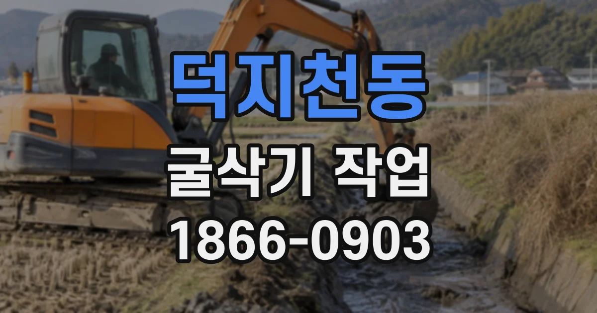 덕지천동 굴삭기작업