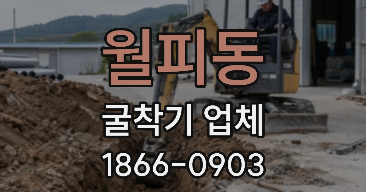 월피동 굴착기 업체