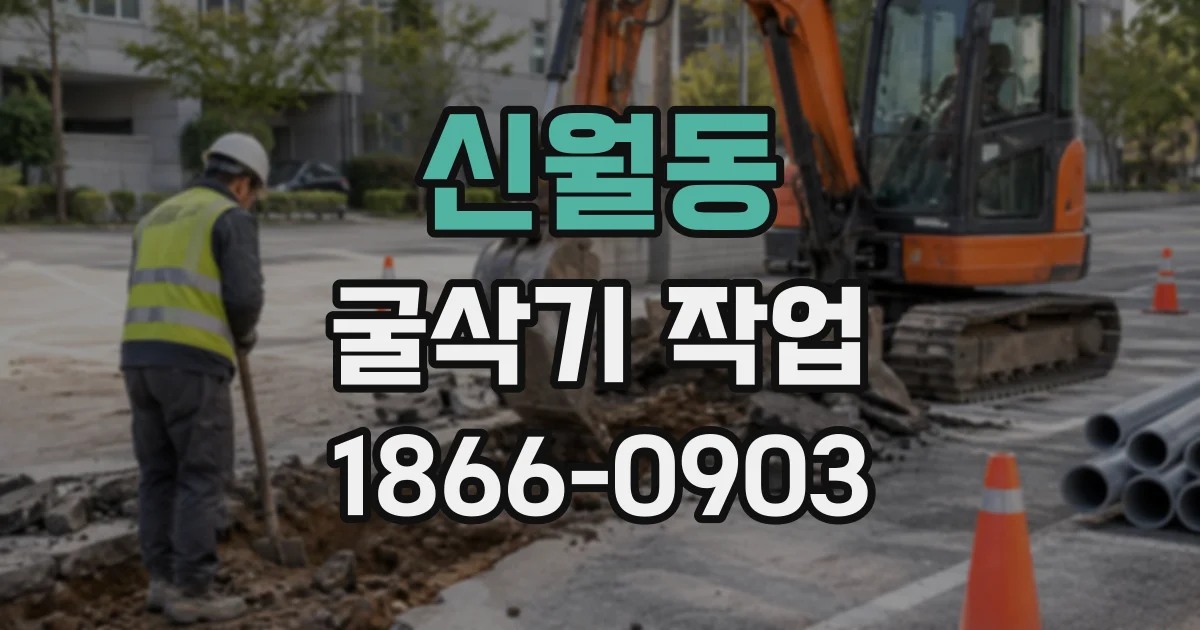 신월동 굴삭기작업