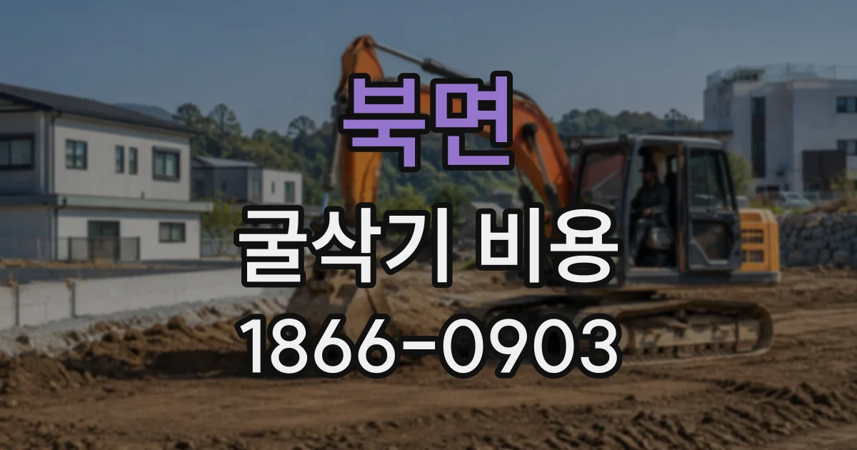 북면 굴삭기비용