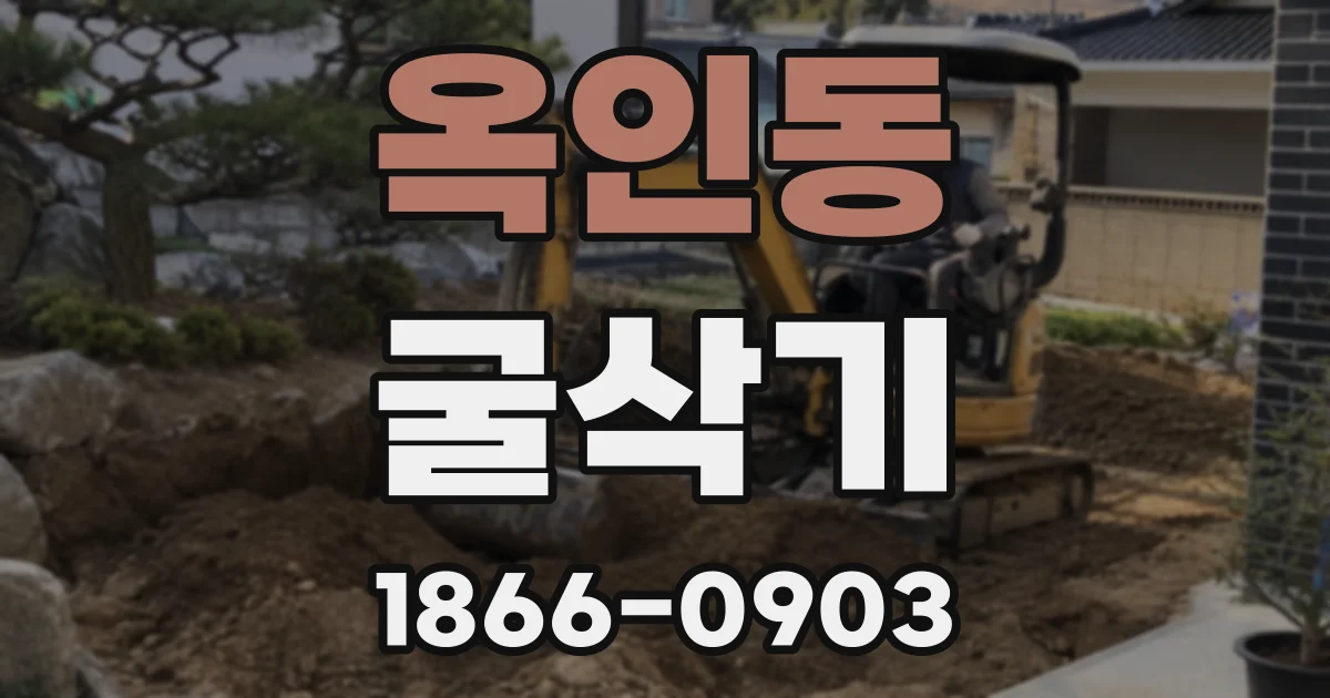 옥인동 굴삭기