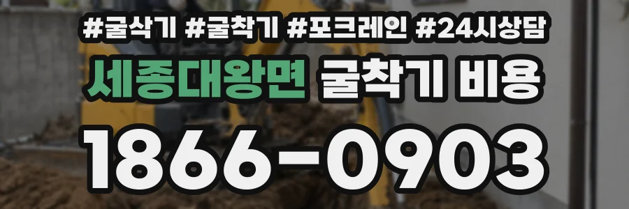 세종대왕면 굴착기 비용