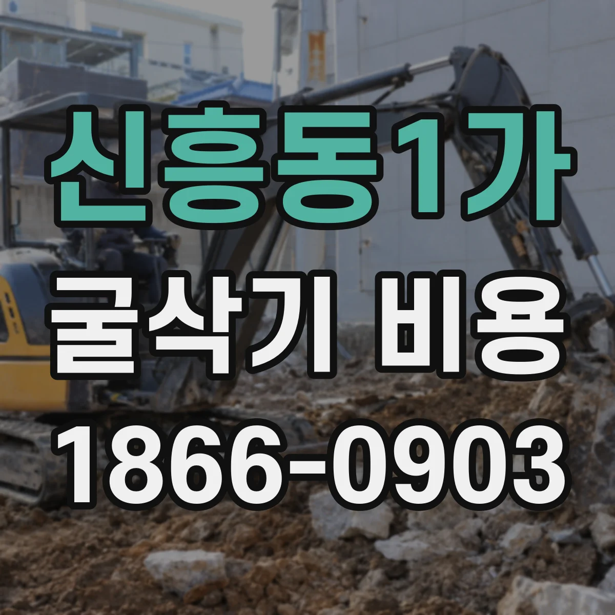 신흥동1가 굴삭기 비용