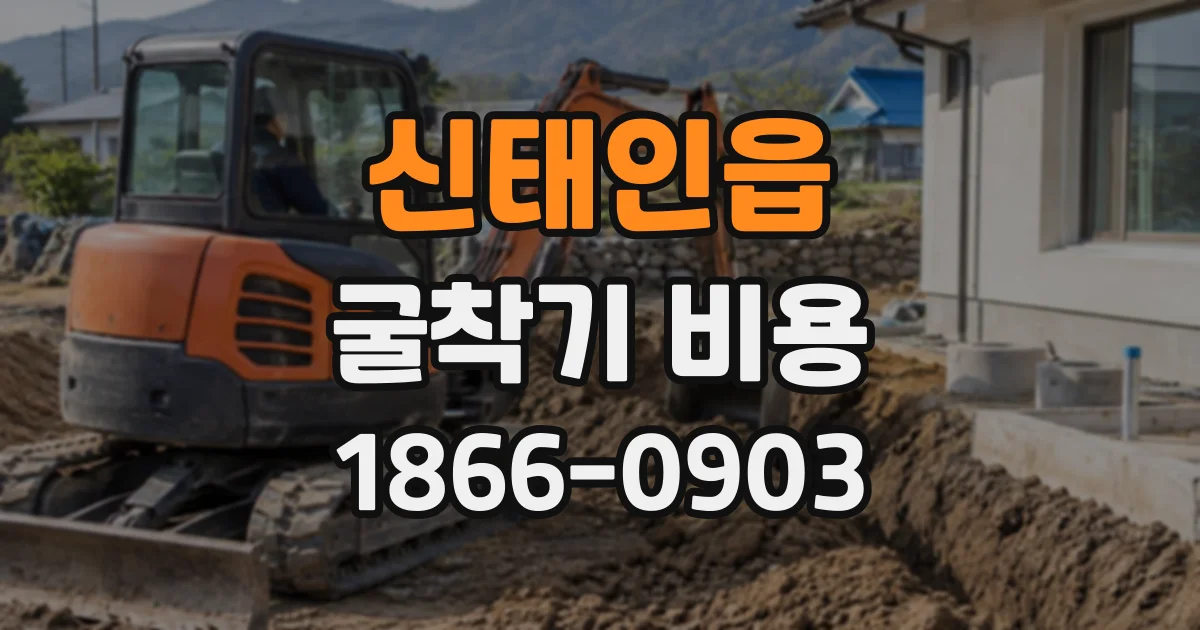 신태인읍 굴착기비용