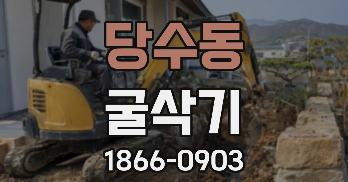 당수동 굴삭기