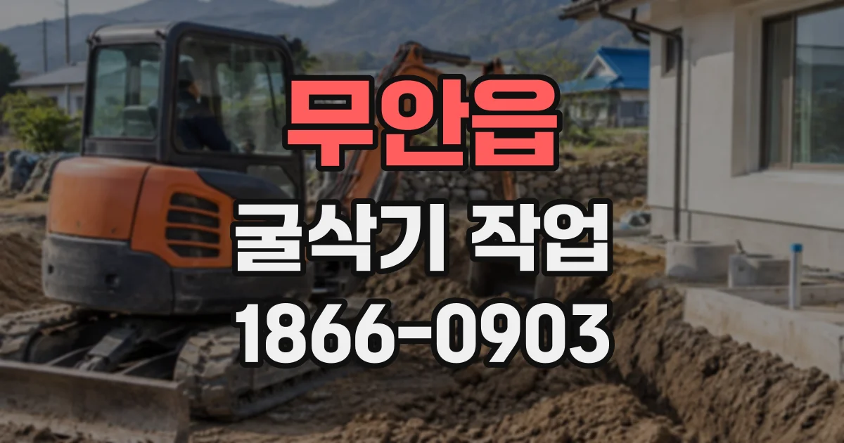 무안읍 굴삭기작업