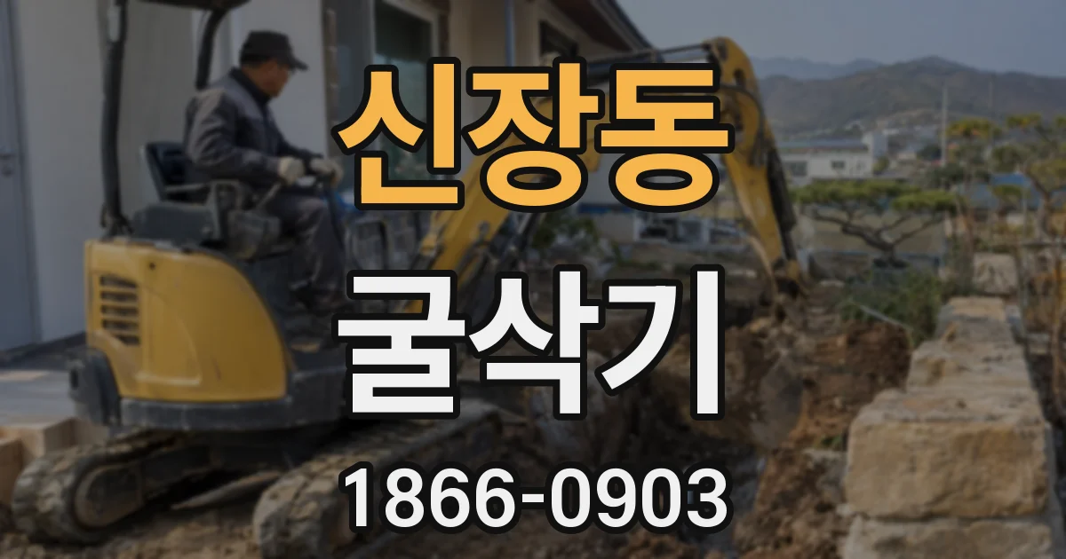 신장동 굴삭기