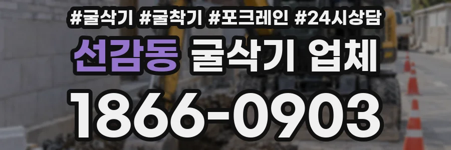 선감동 굴삭기 업체
