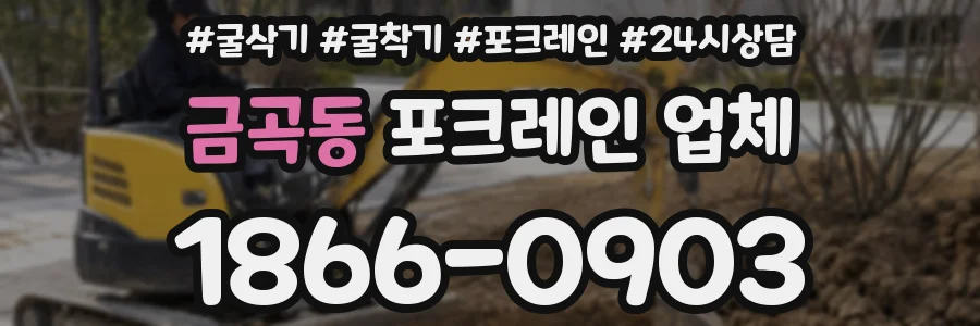 금곡동 포크레인 업체