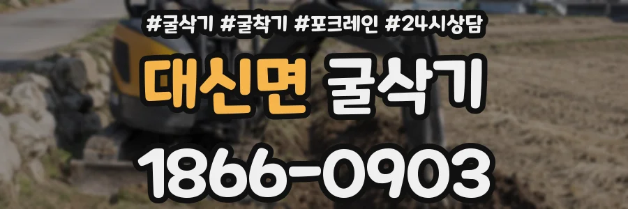 대신면 굴삭기