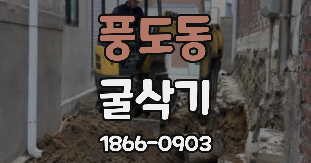 풍도동 굴삭기