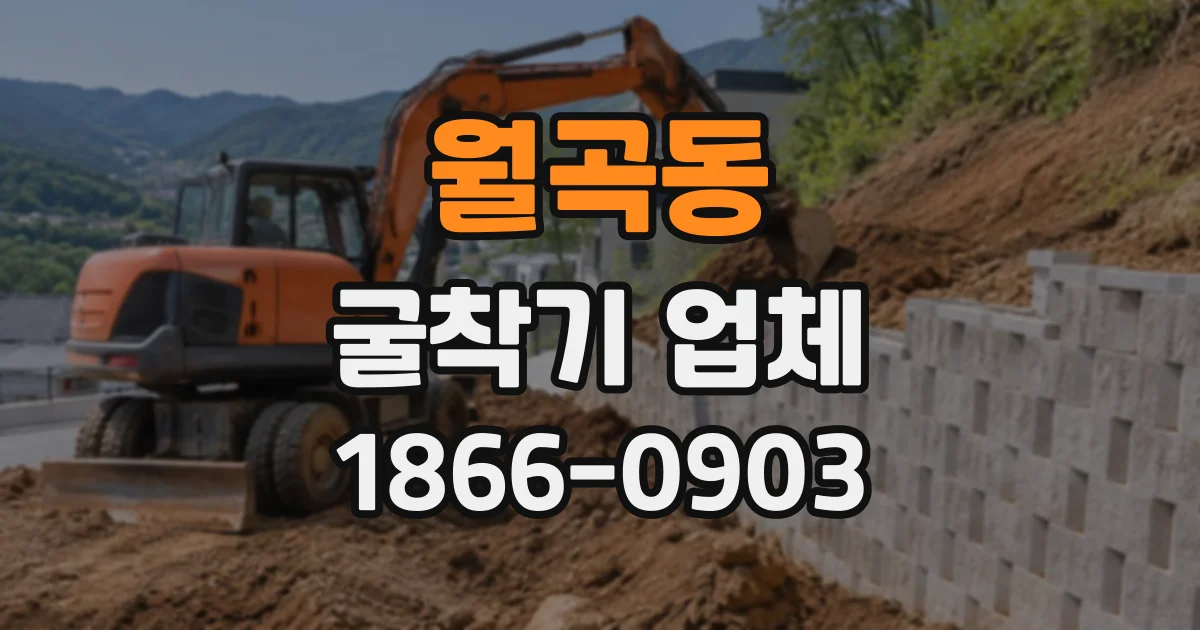 월곡동 굴착기업체