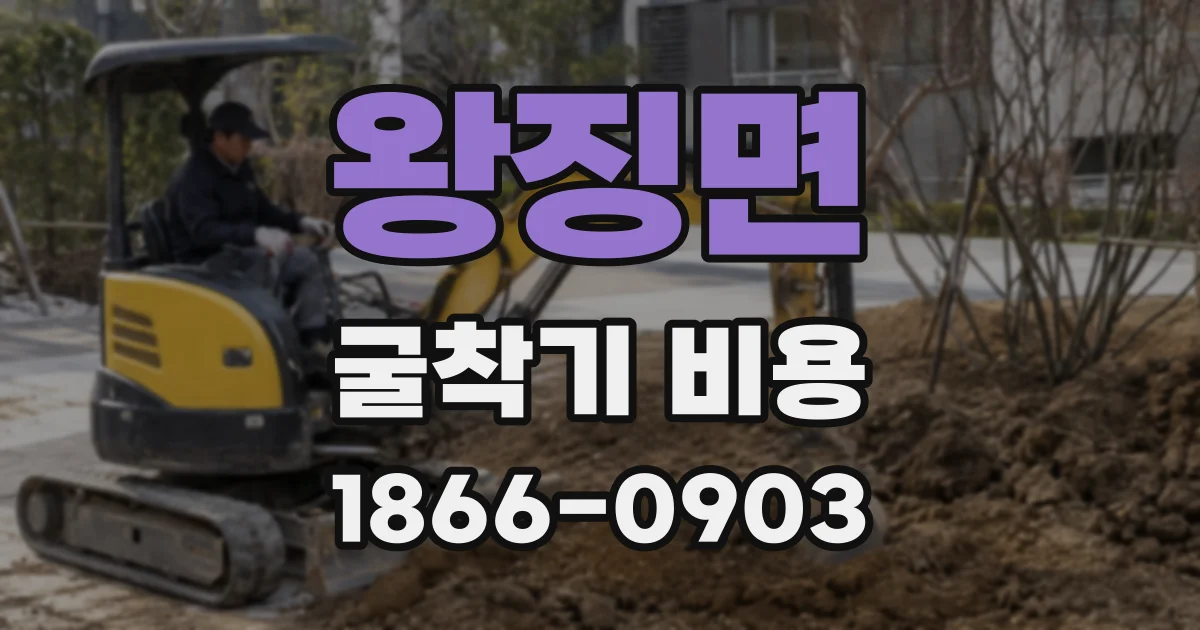 왕징면 굴착기 비용