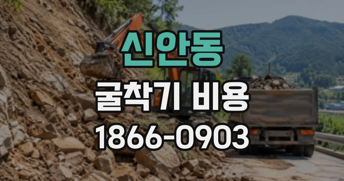 신안동 굴착기비용
