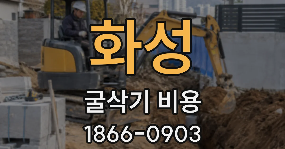 화성 굴삭기 비용