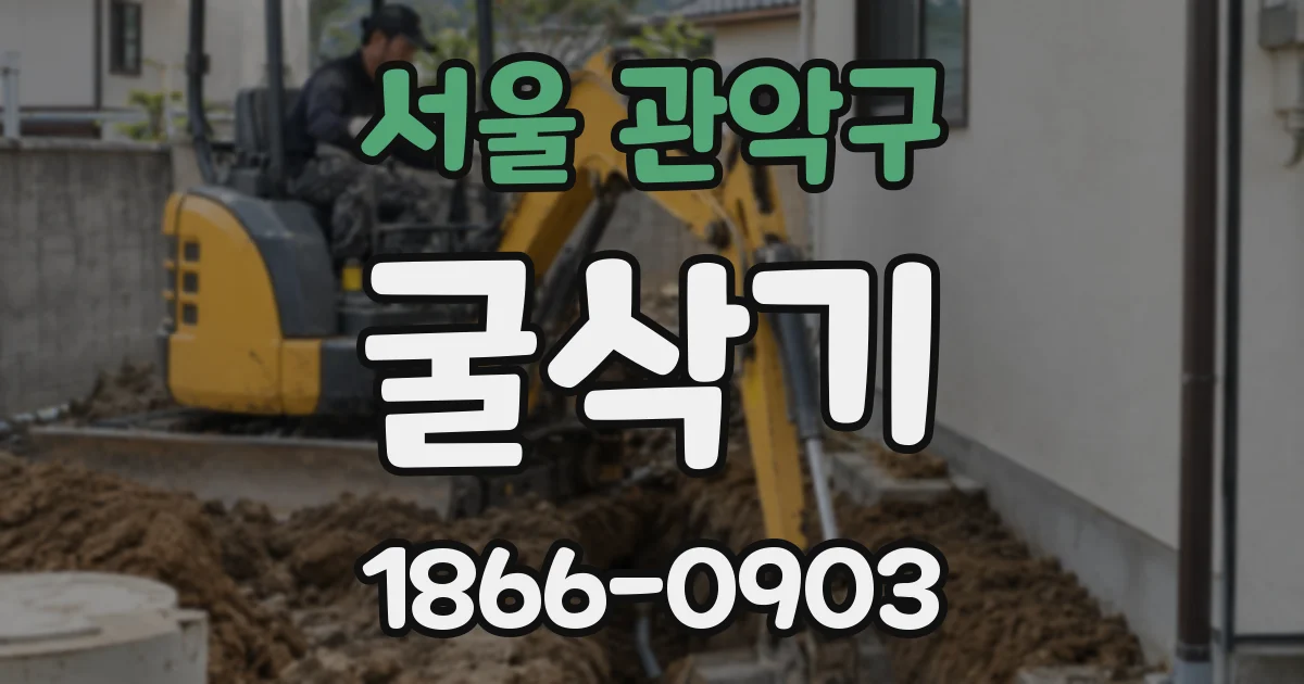 서울 관악구 굴삭기