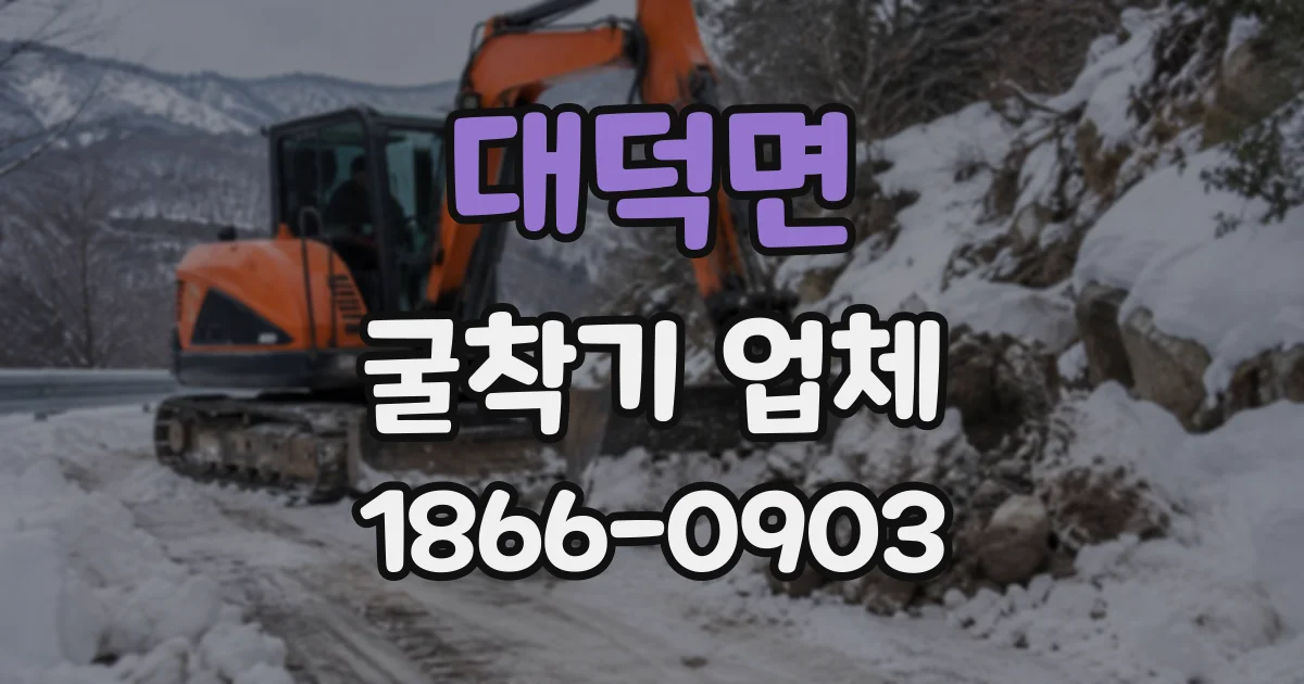 대덕면 굴착기업체