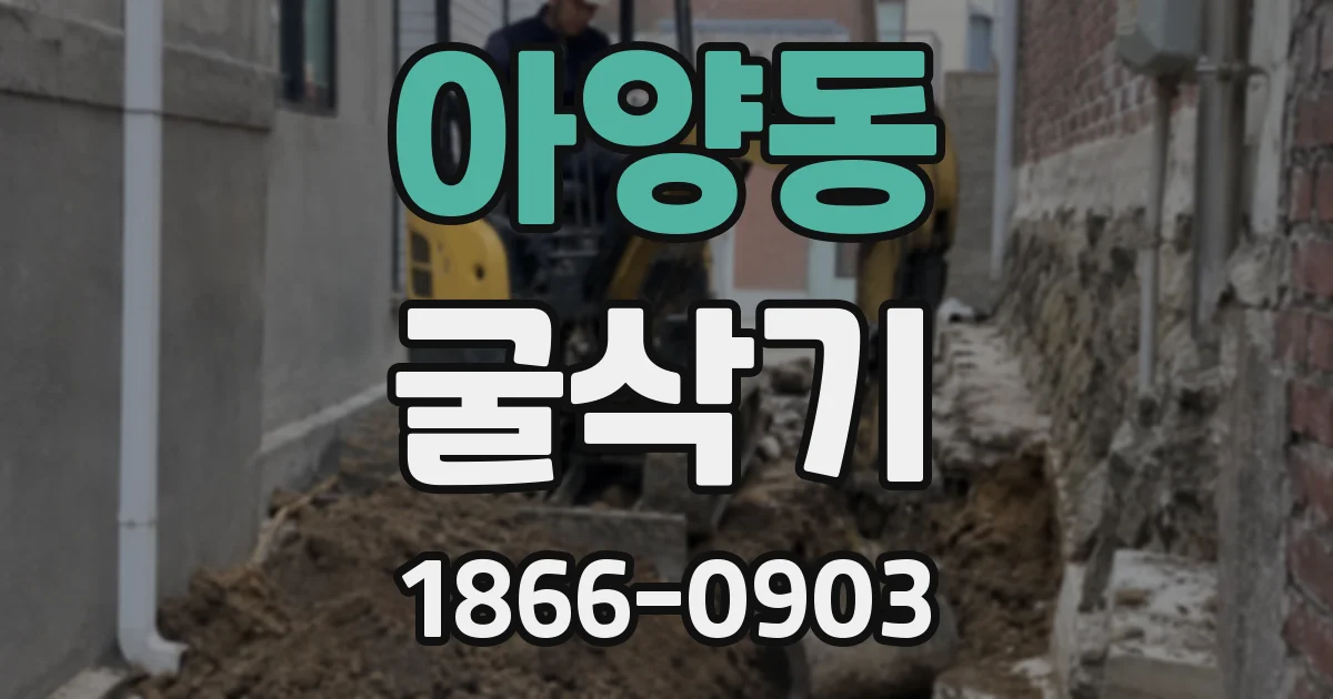 아양동 굴삭기