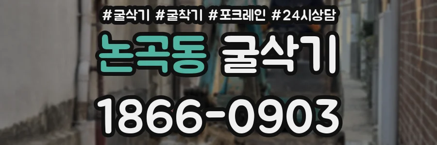 논곡동 굴삭기