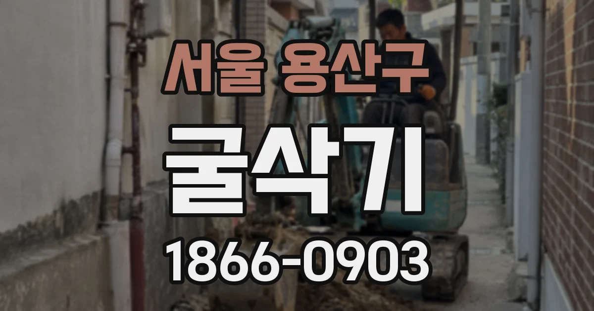서울 용산구 굴삭기