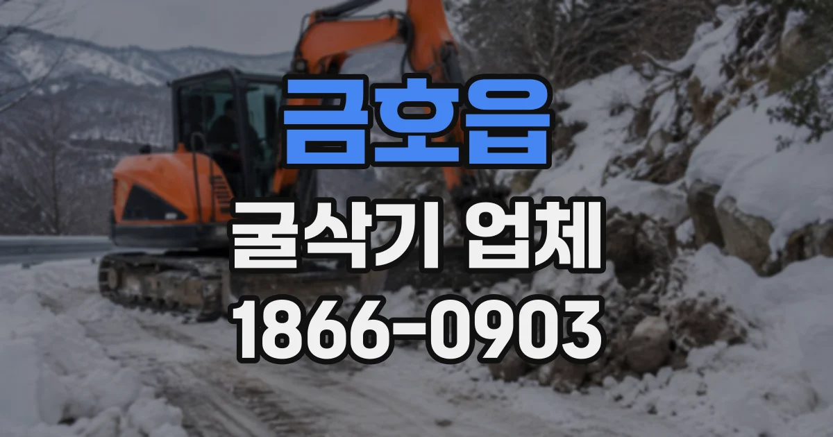 금호읍 굴삭기업체
