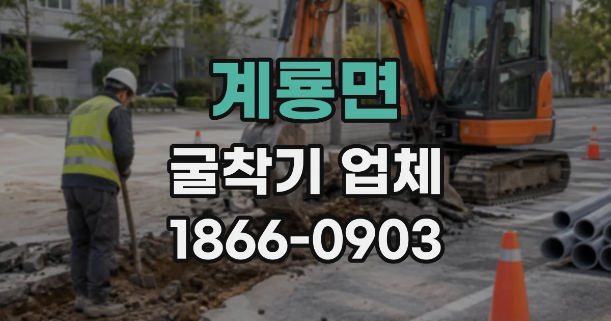계룡면 굴착기업체