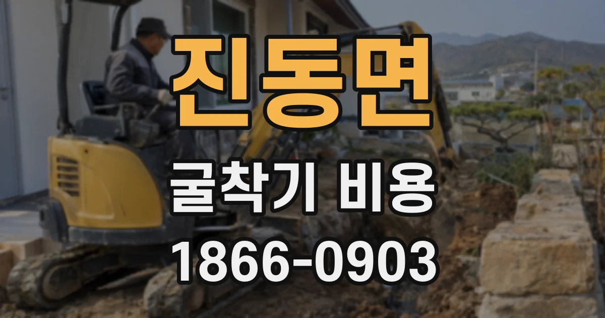 진동면 굴착기 비용