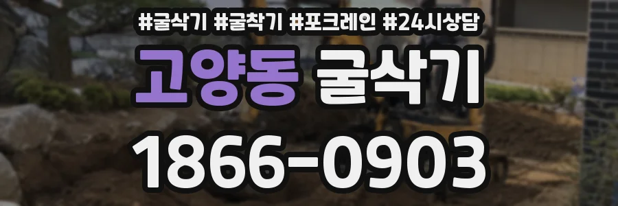 고양동 굴삭기