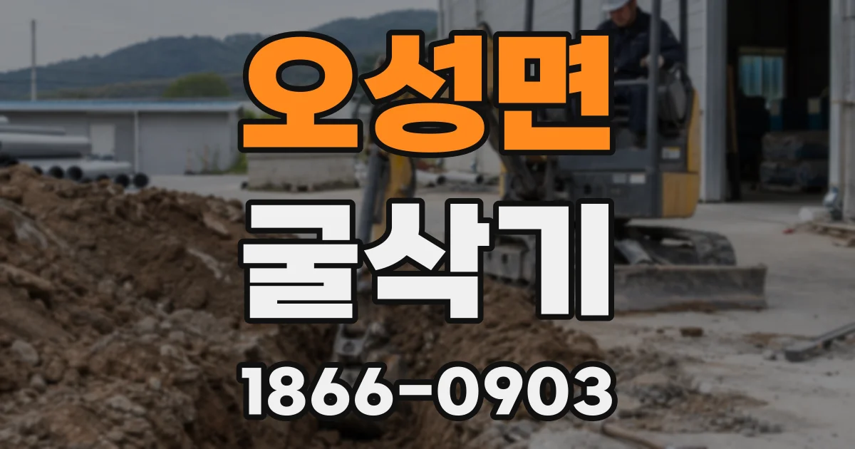 오성면 굴삭기