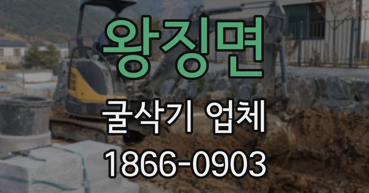 왕징면 굴삭기 업체